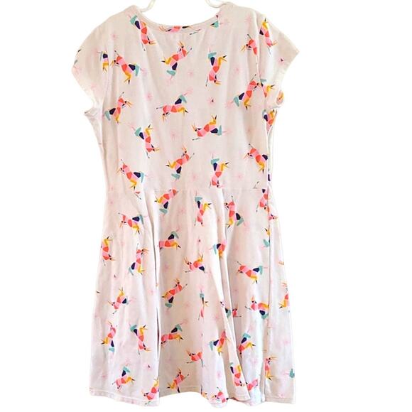 Cat & Jack Girls Unicorn Print Skater Dress - Size XL (14-16), Short Sleeve - Picture 8 of 8